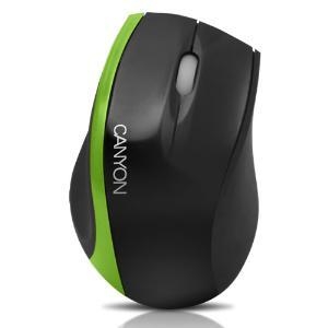 CANYON CNR-MSO01G, Optical, 800 dpi, 3 кнопки, USB, черно-зеленая