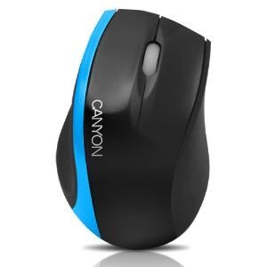 CANYON CNR-MSO01BL, Optical, 800 dpi, 3 кнопки, USB, черно-голубая